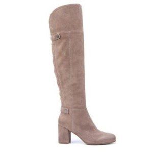 Franco Sarto Taupe Over the Knee Boots
